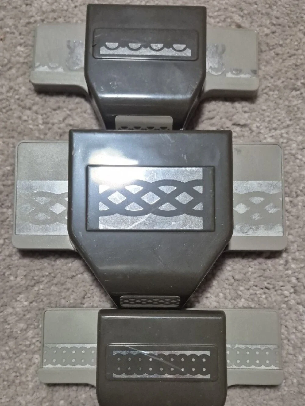 Stampin' Up! Paper‎ Border Punch Set in Gray and Silver